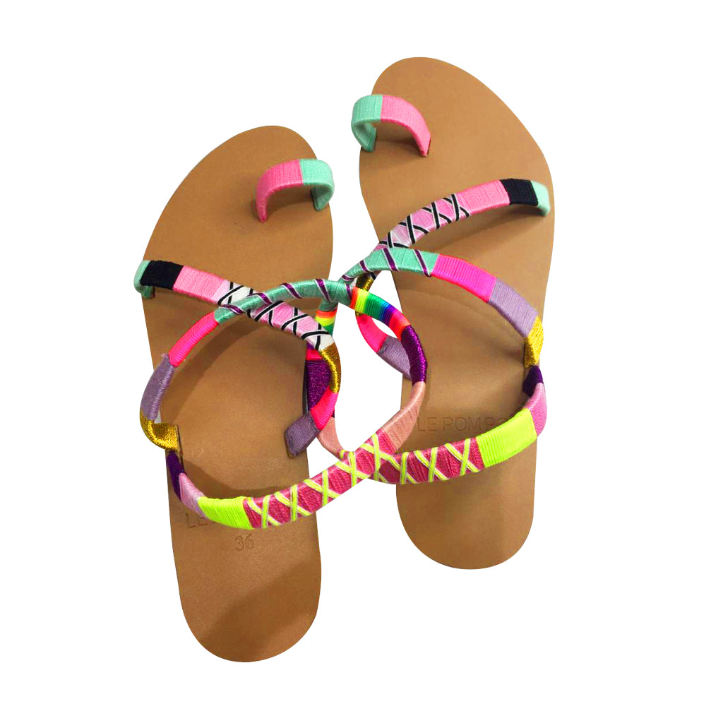 Elvie Crossover Sandals Overstock