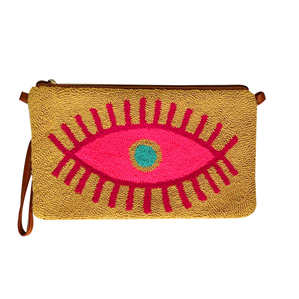 Beige & Pink Clutch