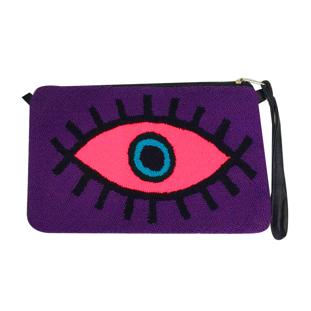Purple & Pink Eye Clutch