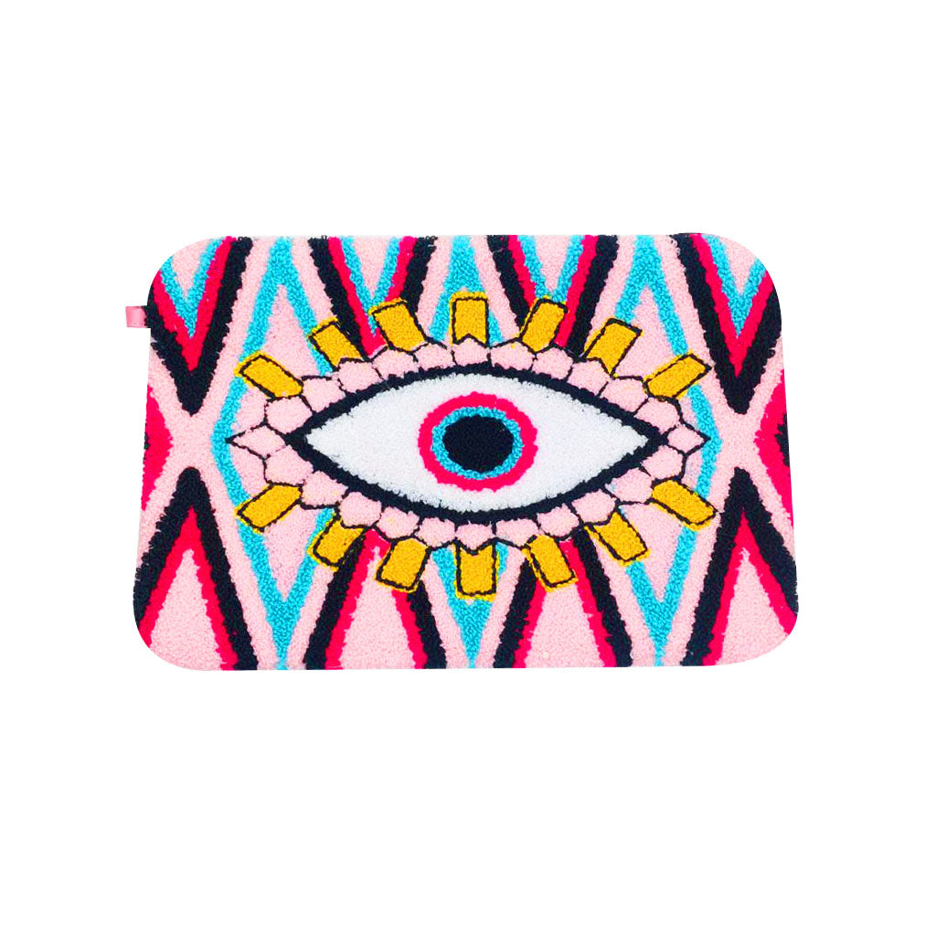 Baby Pink & Blue Evil Eye Clutch