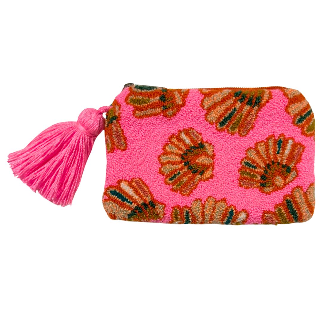 Pink & Tan Mini Eye Coin Purse