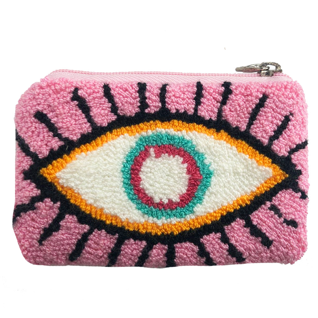 Baby Pink & White Coin Purse