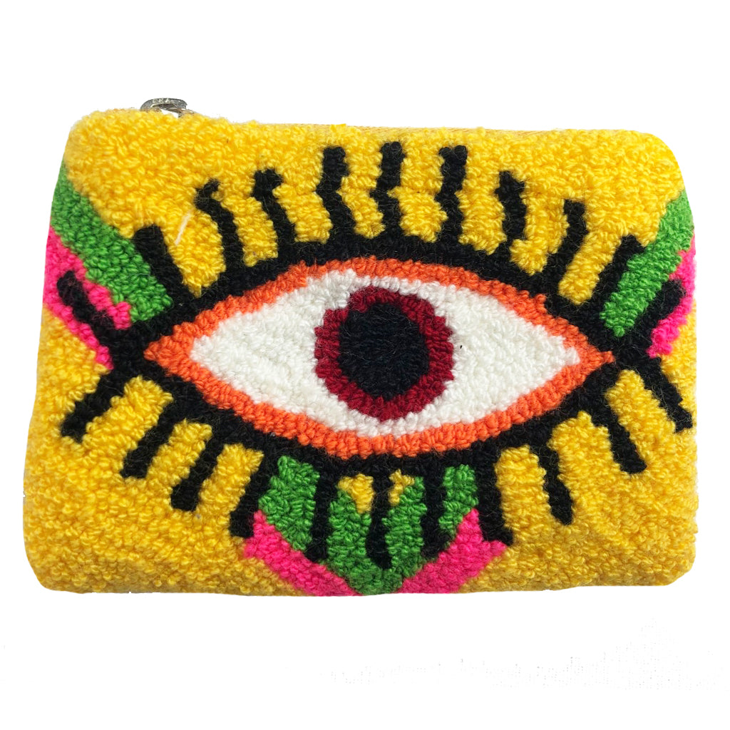 Yellow & Multi Coin Purse