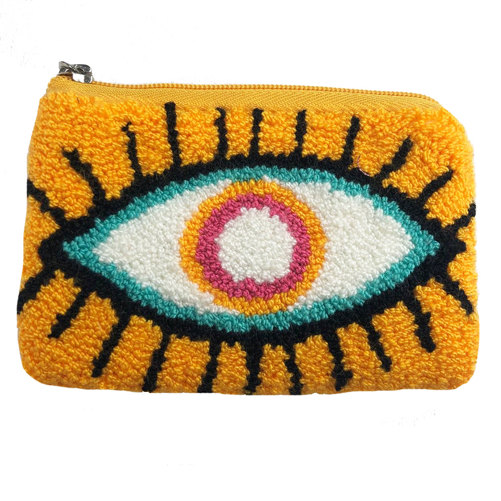 Yellow & White Coin Purse