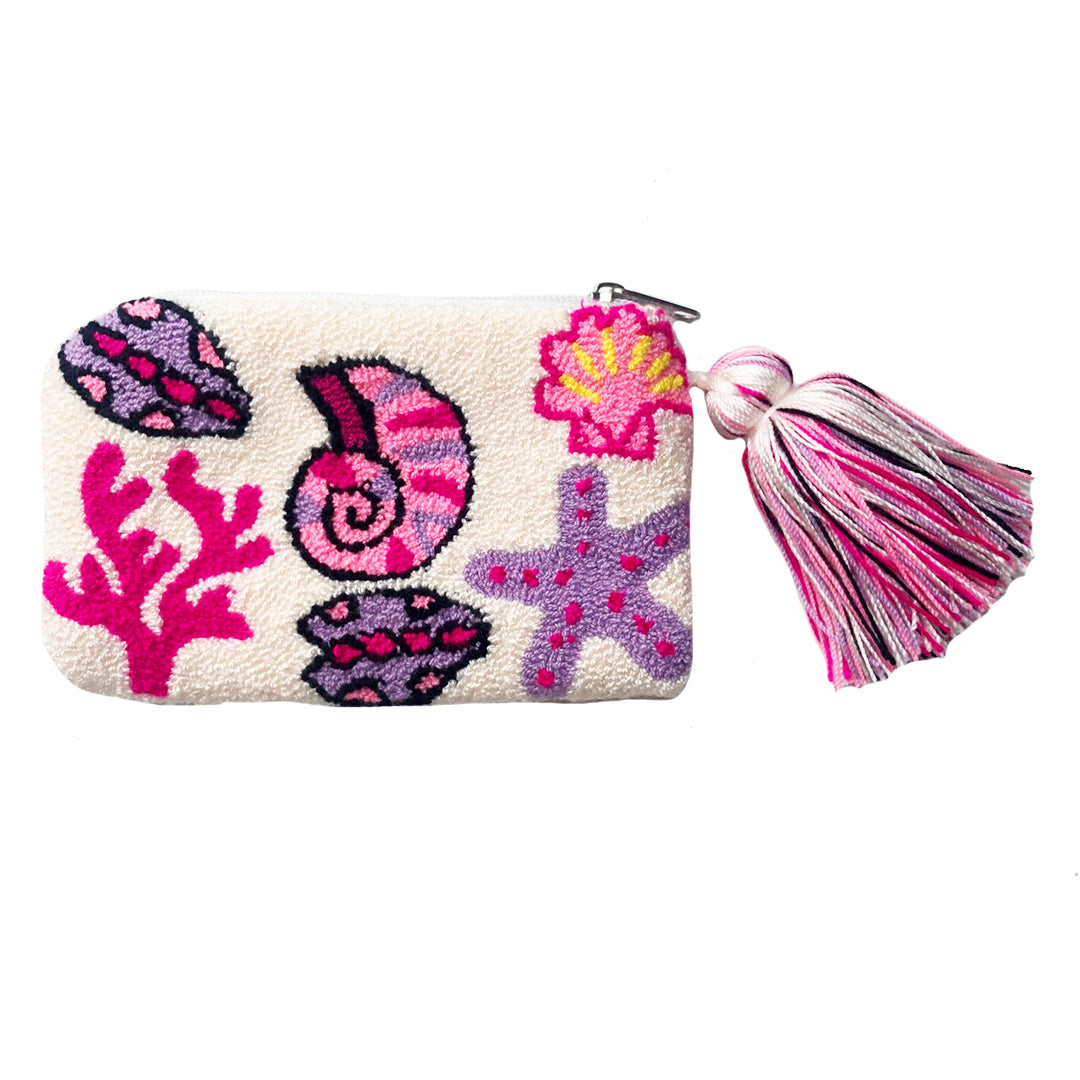Pink Shell Mini Eye Coin Purse