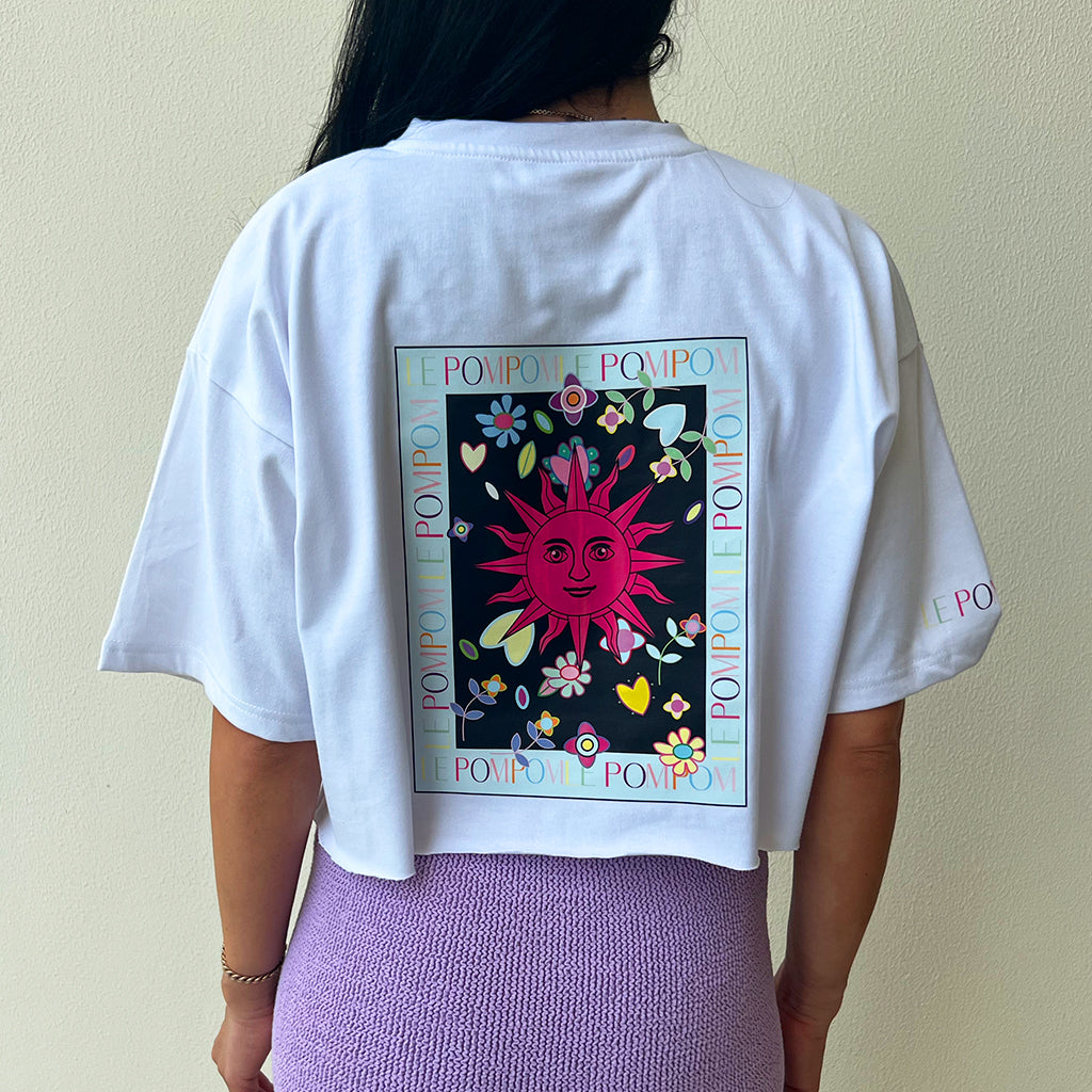 Red Sun Printed Tee
