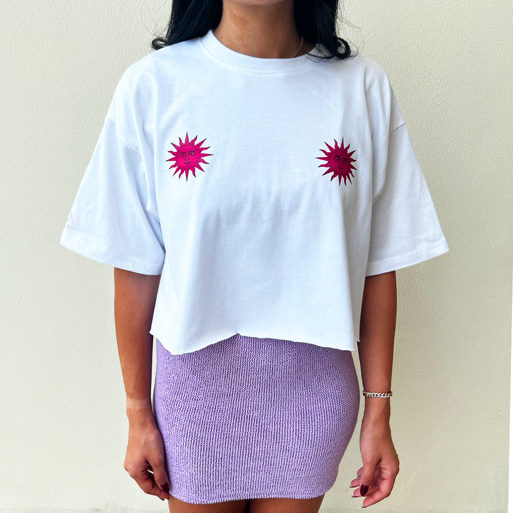 Red Sun Printed Tee