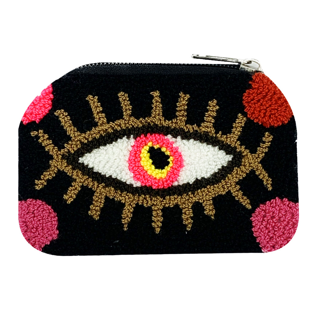 Black & Brown Eye coin purse