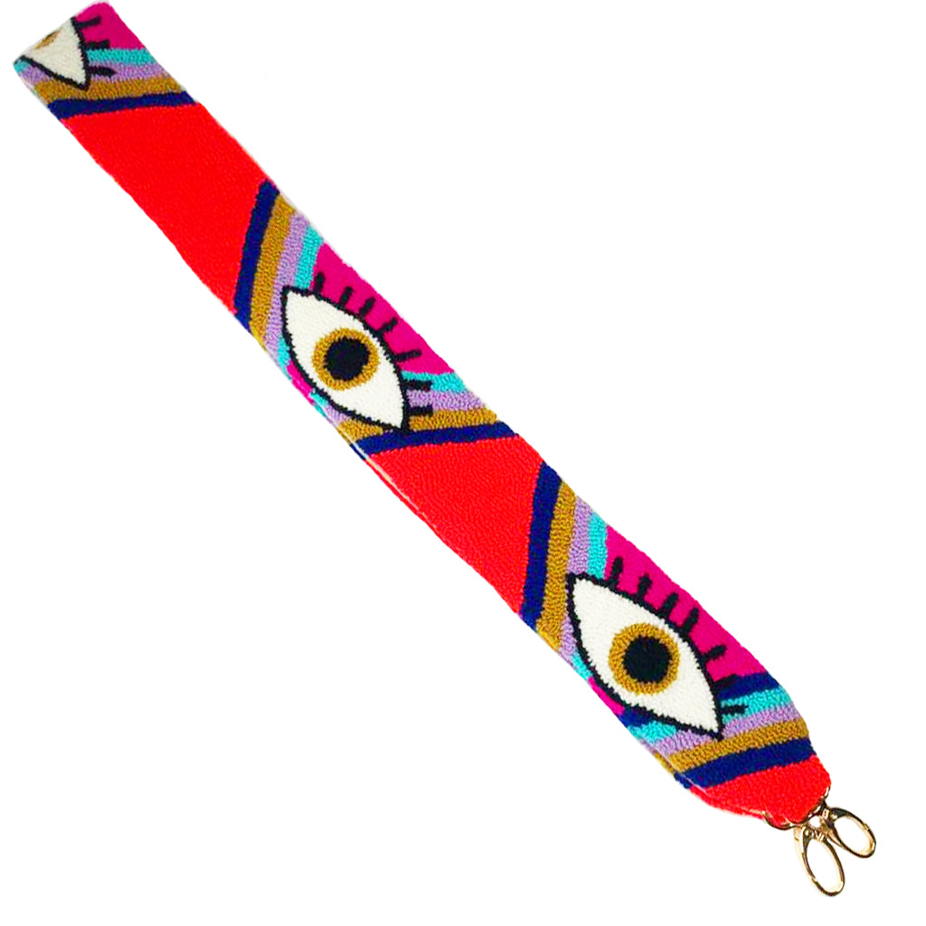 Orange & Pink Eye Shoulder Strap
