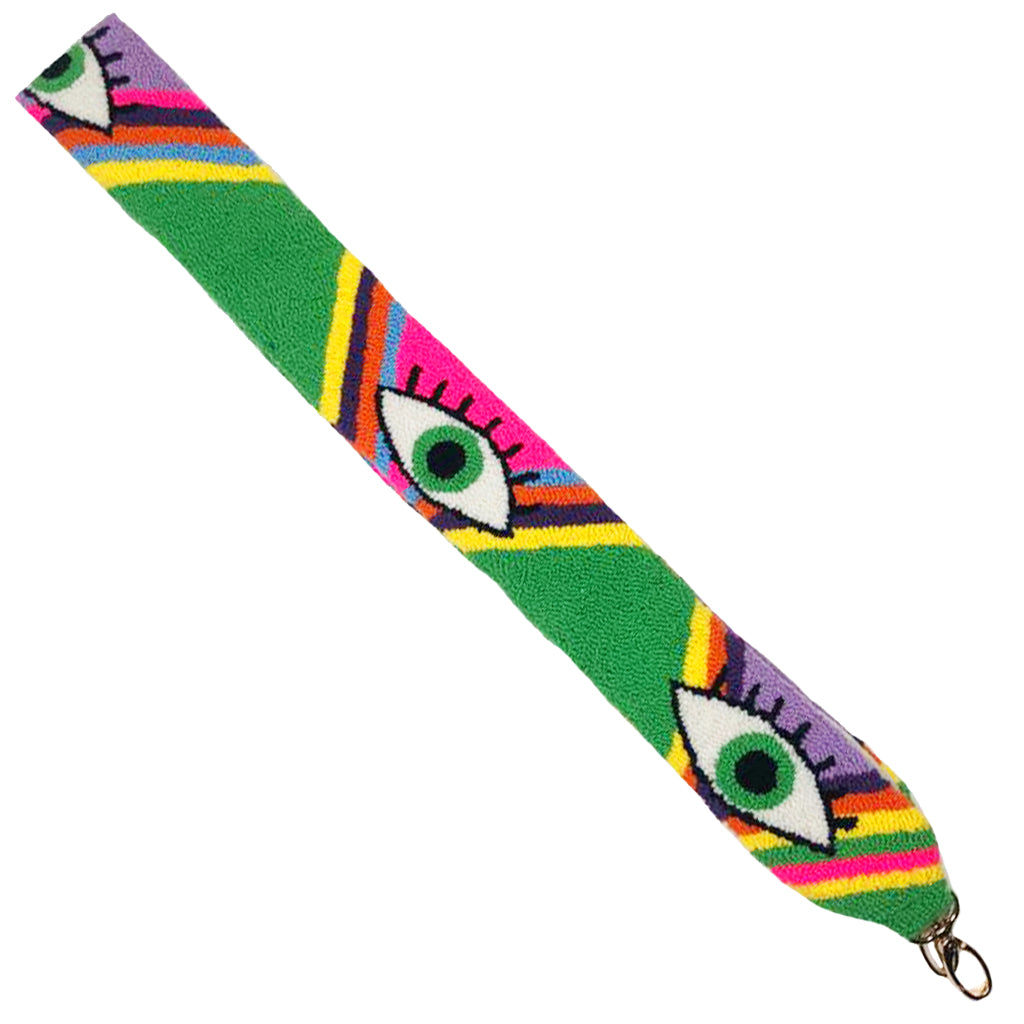 Green & Pink Eye Shoulder Strap