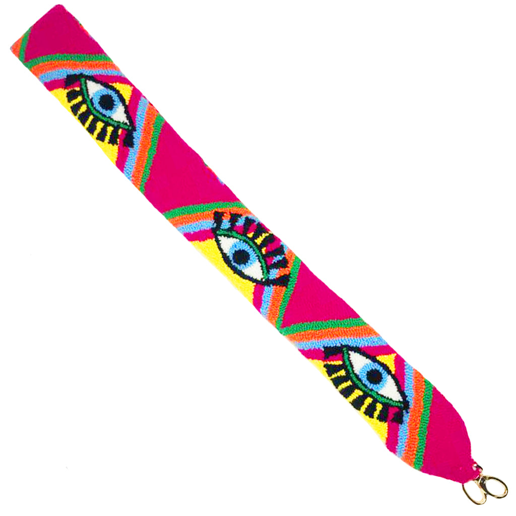 Pink & Yellow Eye Shoulder Strap