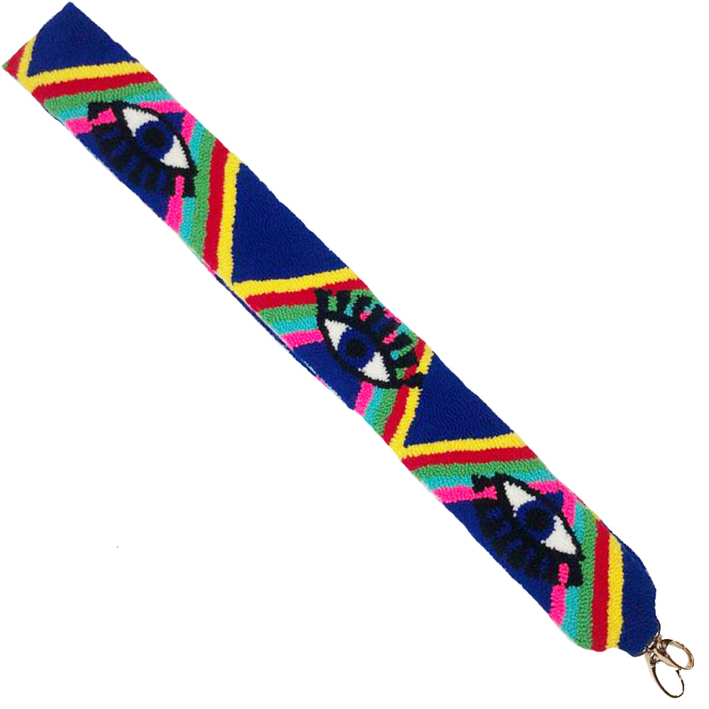 Blue & Yellow Eye Shoulder Strap
