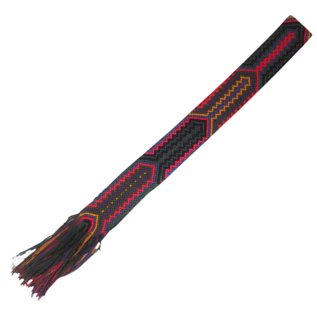 Blue & Maroon Friendship Bracelet Bag Strap