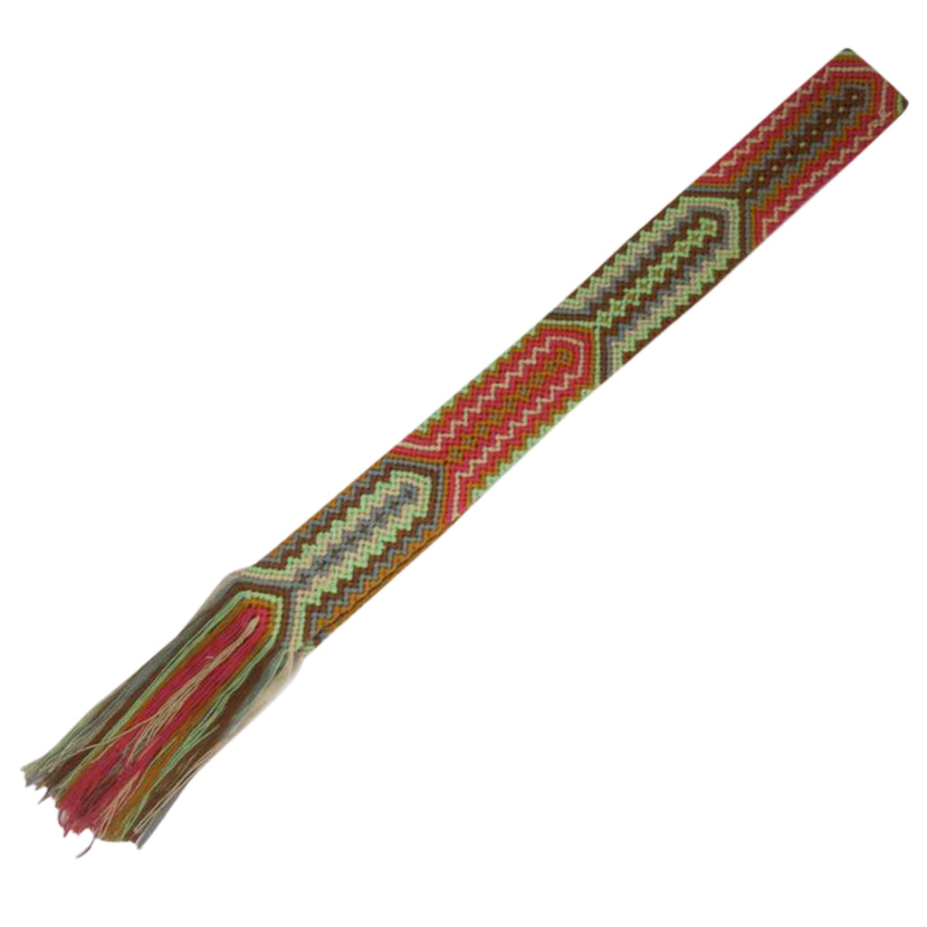 Red & Green Friendship Bracelet Bag Strap