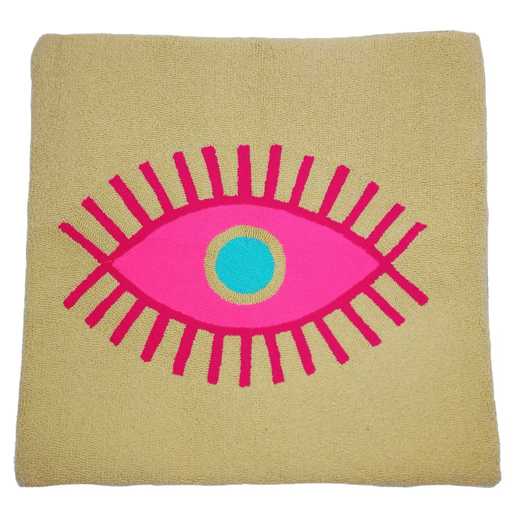 Beige & Pink Cushion Cover