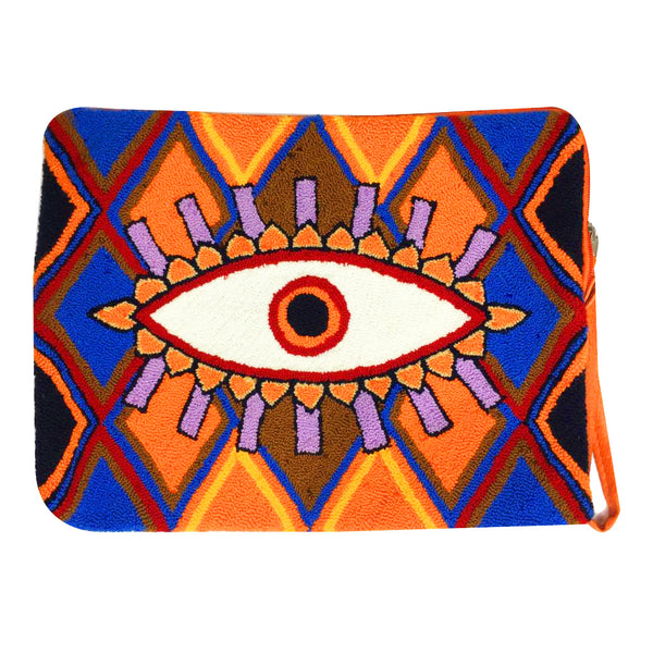 Blue & Orange Eye Laptop Case