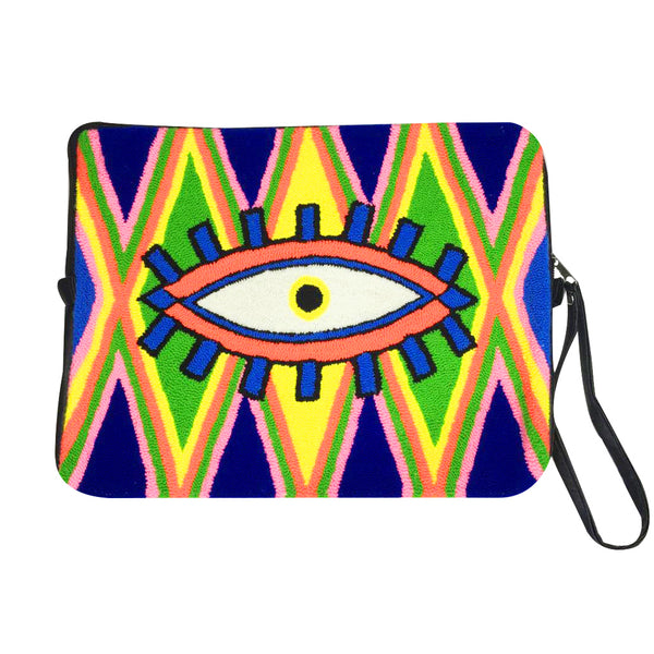 Blue & Green Eye Laptop Case