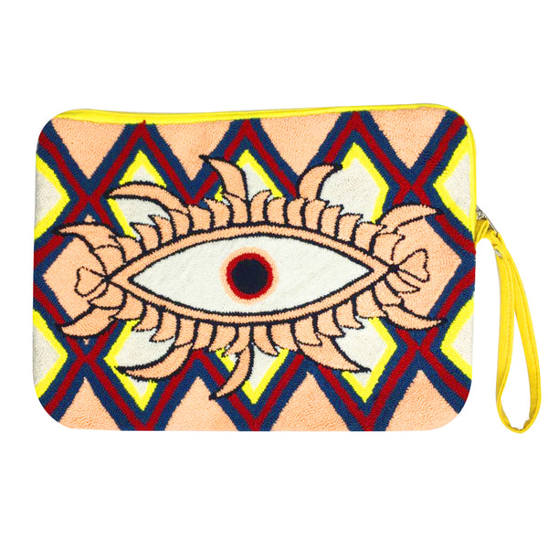 Orange Eye Laptop Case
