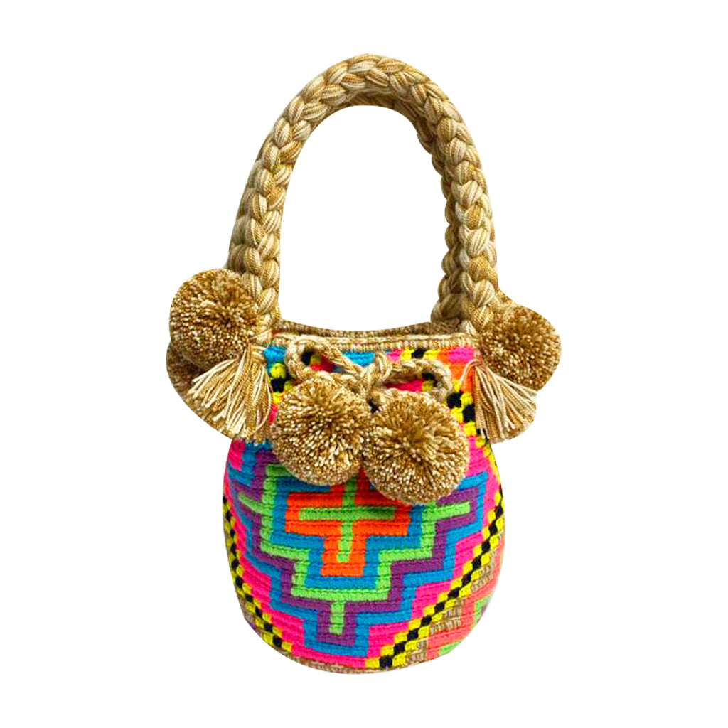 Neon shop bucket bag