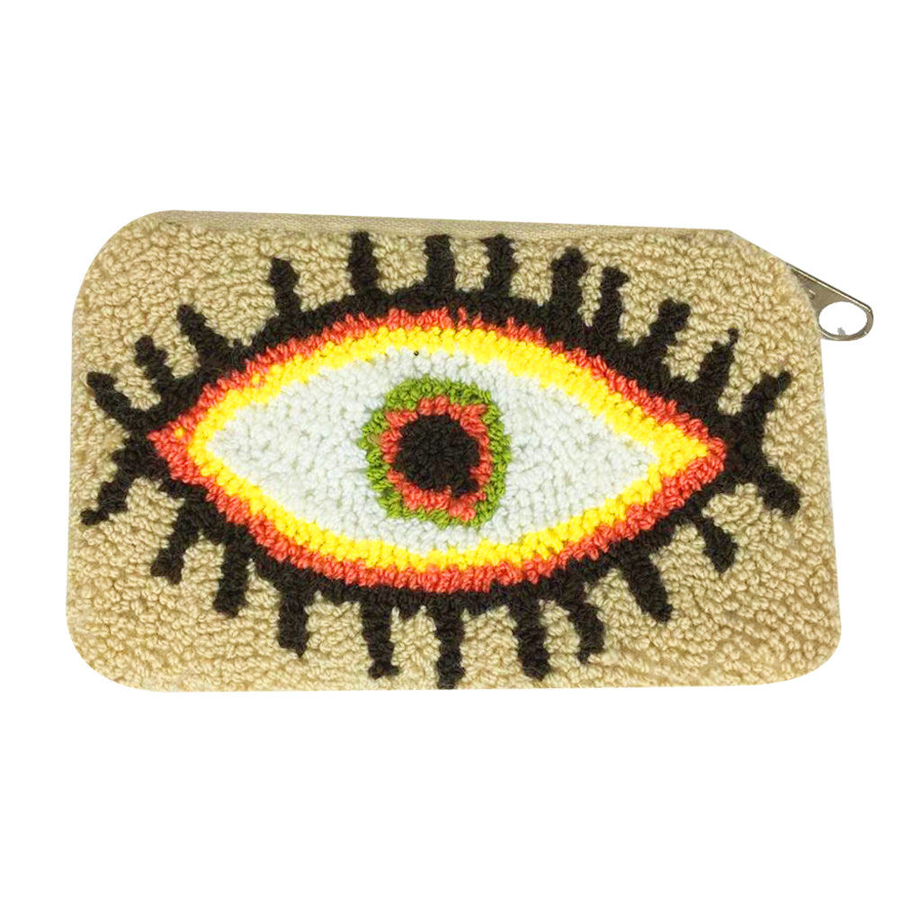 Beige & Black Coin Purse