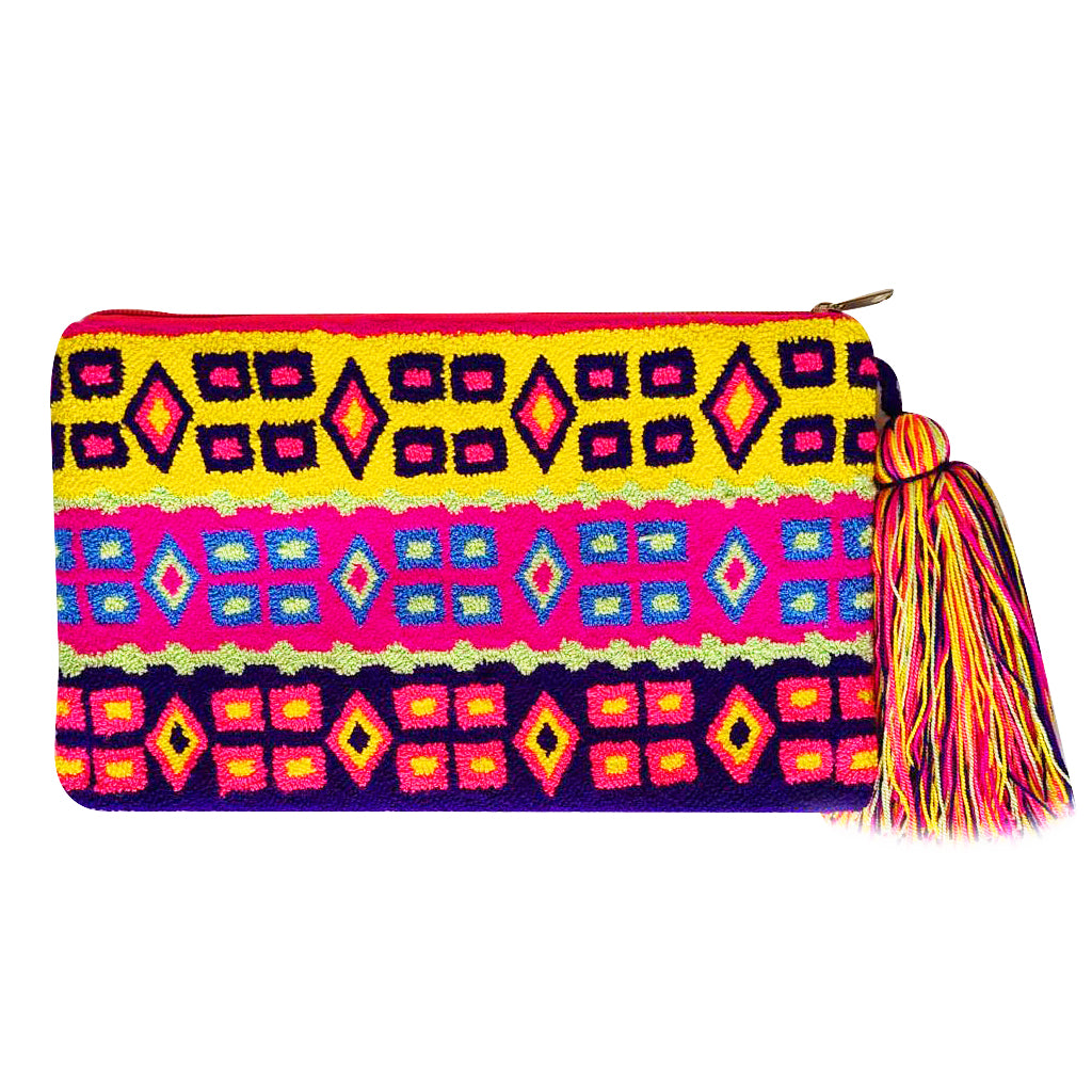 Rainbow Printed Clutch