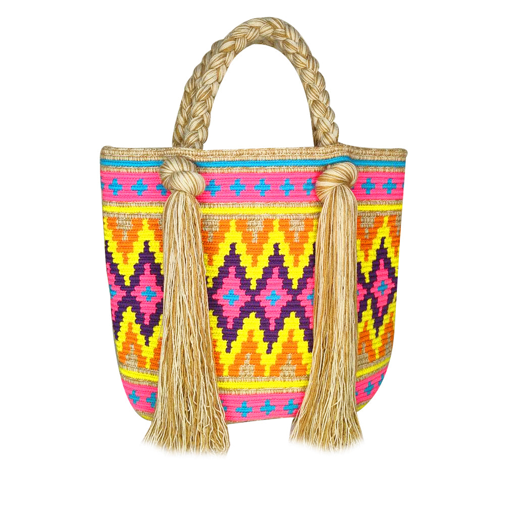 Beige Tassel Bag