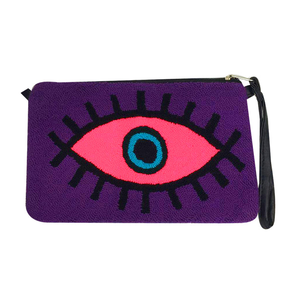 Purple & Pink Eye Clutch
