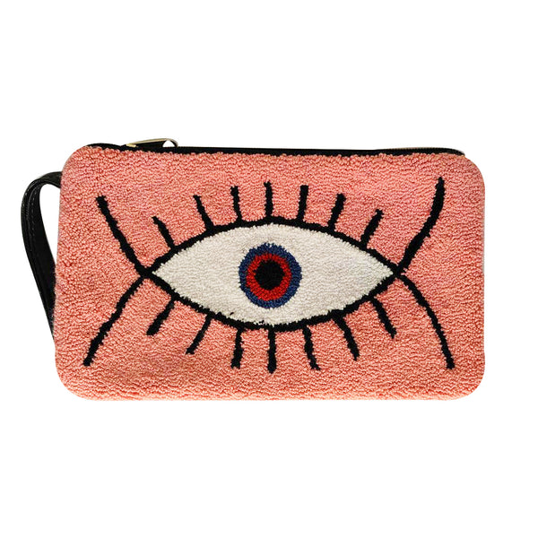 Baby Pink Eye Clutch