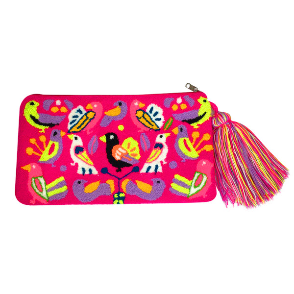 Pink Birds Clutch