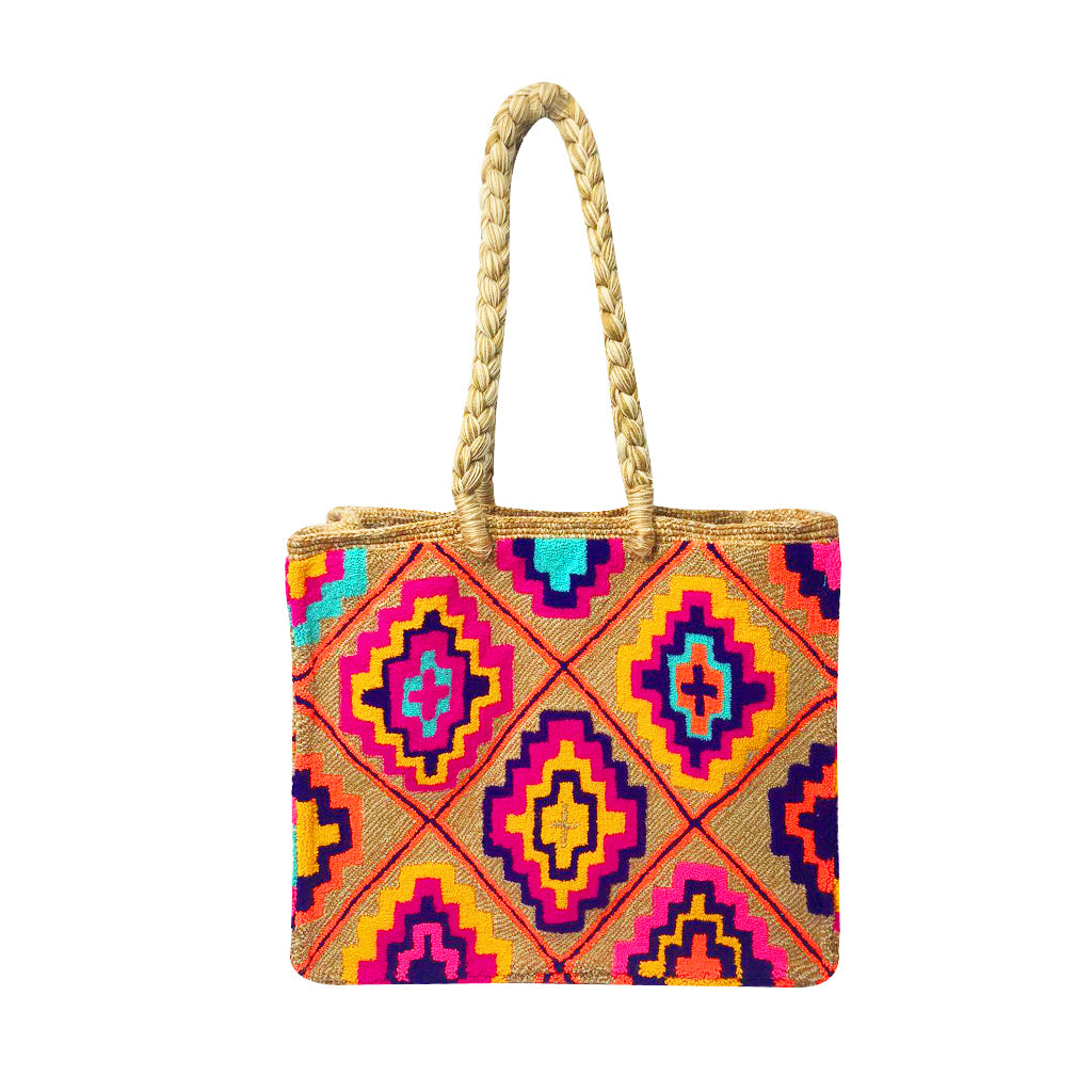 Large Beige Tote Bag