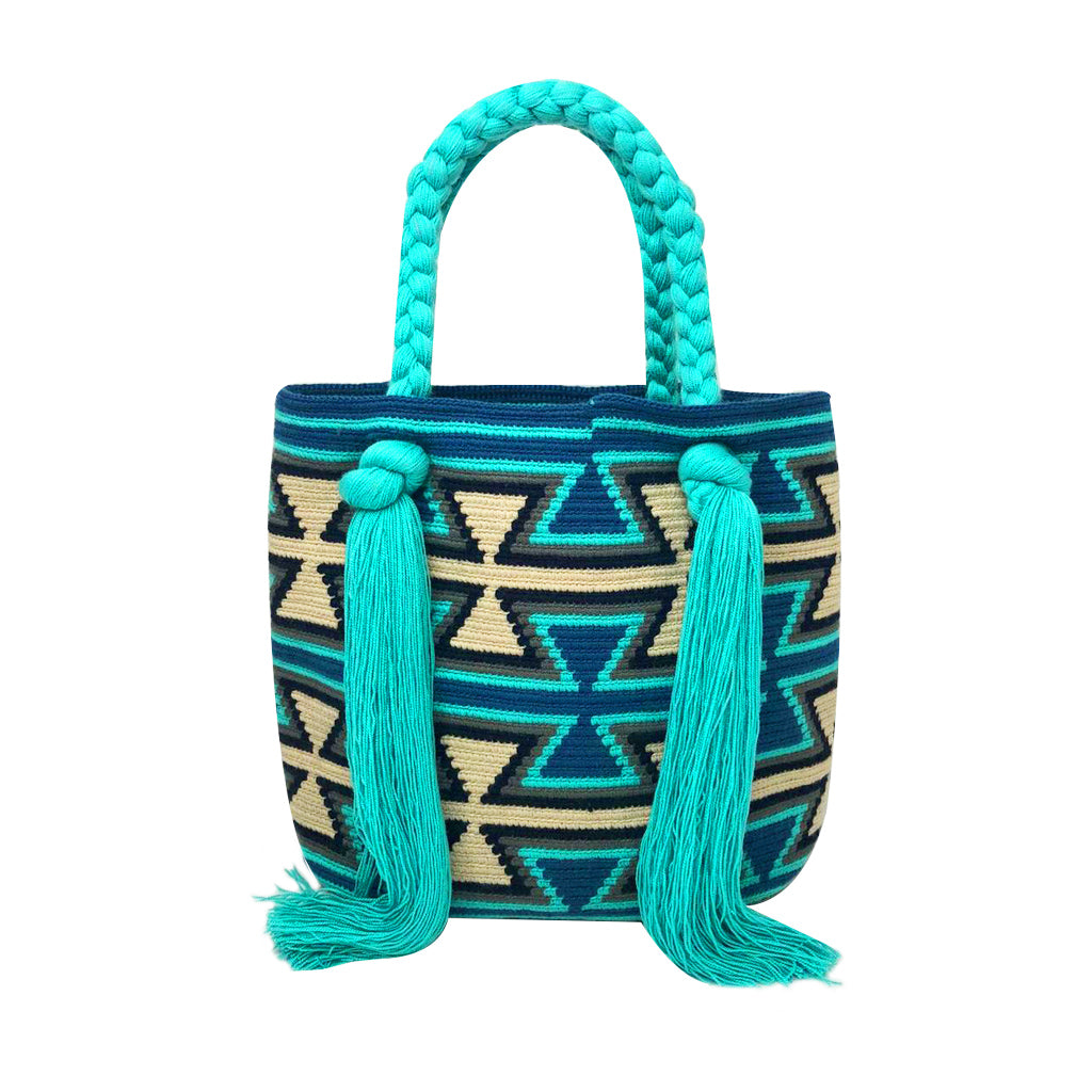 Blue Tassel Bag