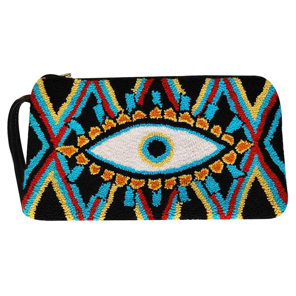 Blue & Black Eye Clutch
