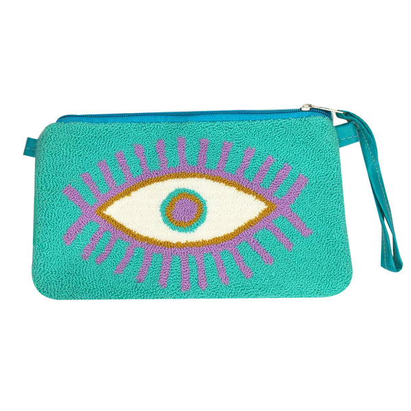 Mint & Lilac Eye Clutch