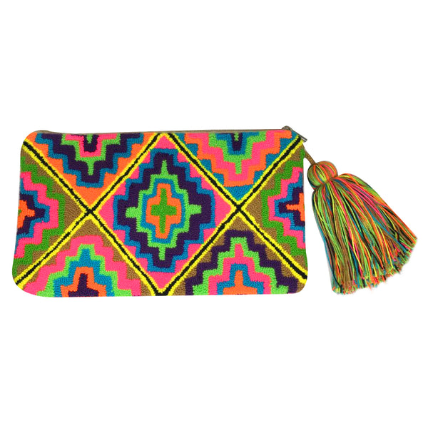 Rainbow Printed Clutch