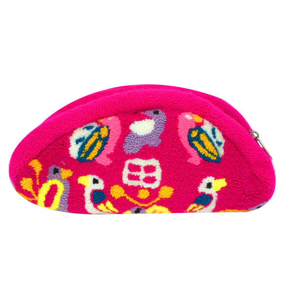 Pink Birds Cosmetics Bag