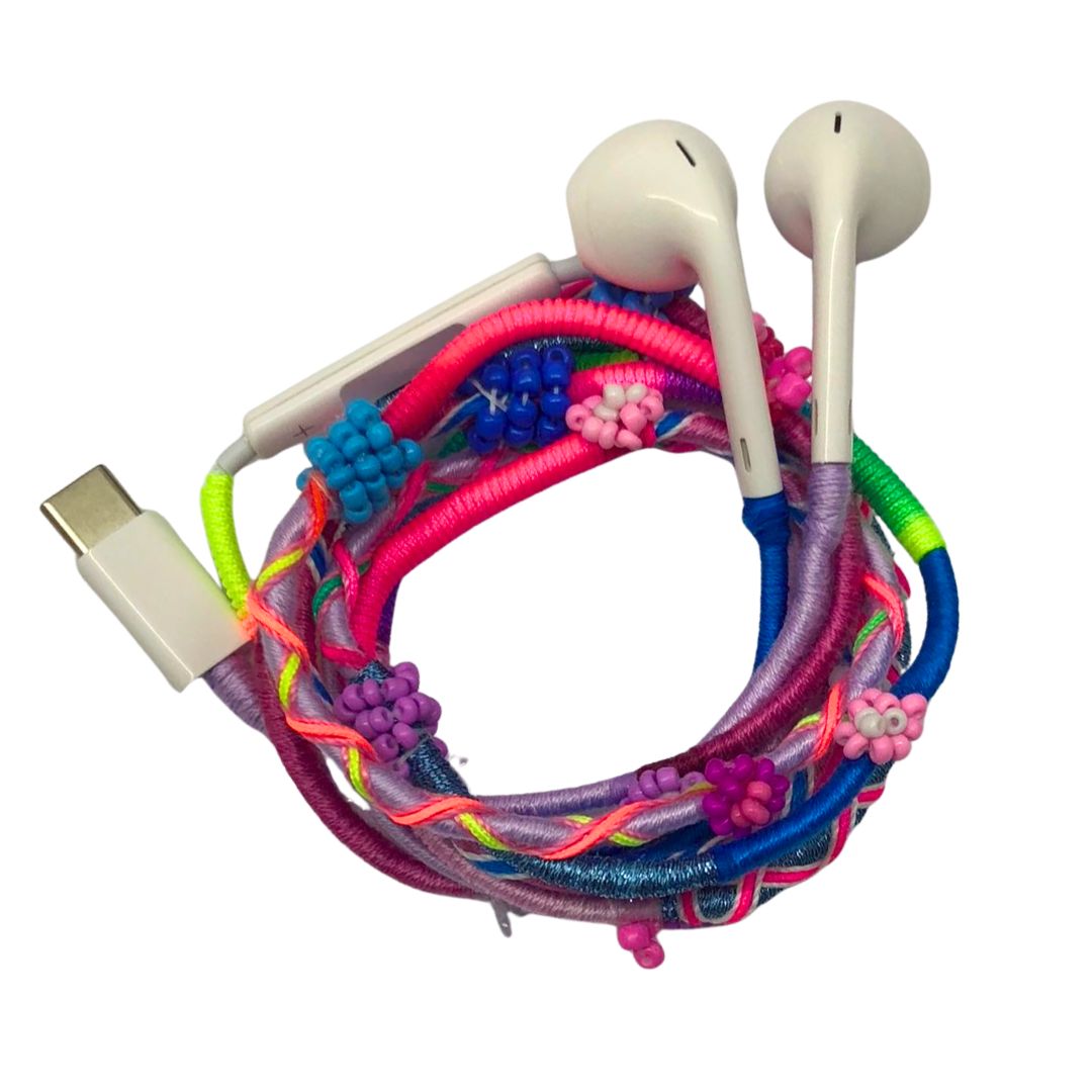 Buy Earphones Online, Hand Wrapped Earphones - lepompomshop.com