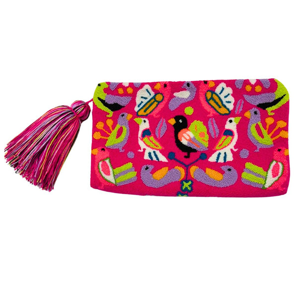 Pink Birds Clutch