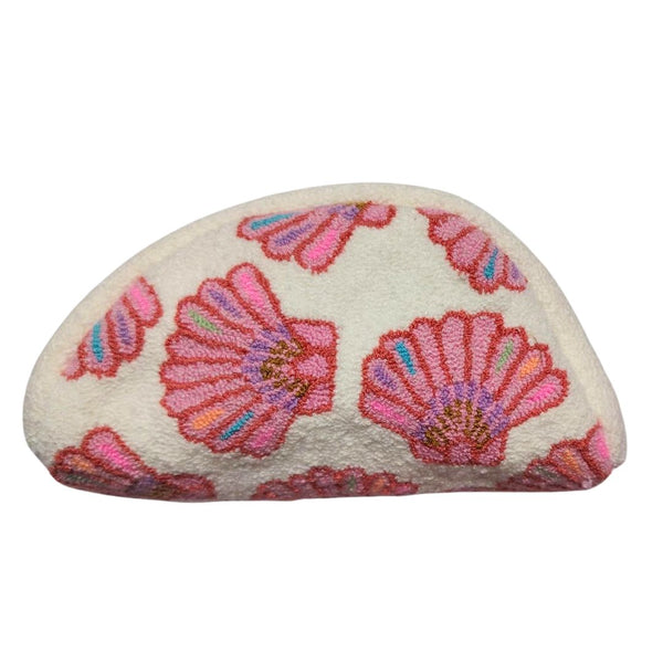 Peach Seashells Cosmetic Bag