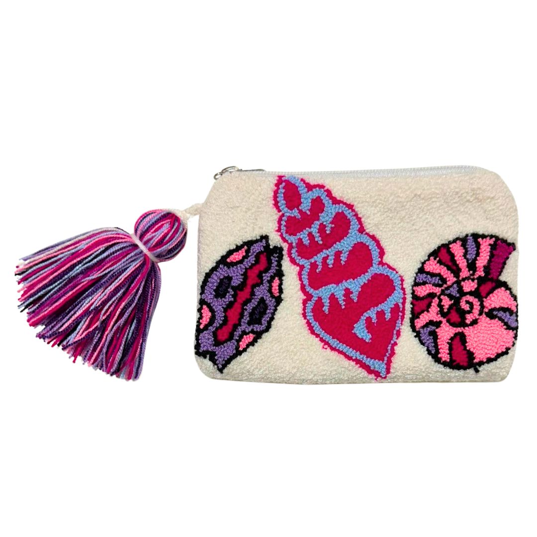 Seashell Trio Mini Coin Purse