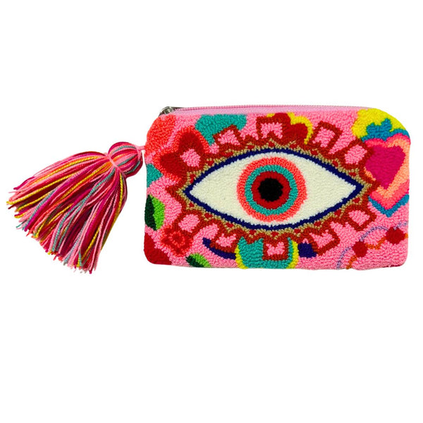 Pink Eye Mini Coin Purse