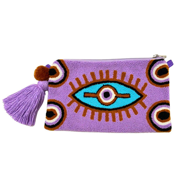 Lilac and Blue Clutch
