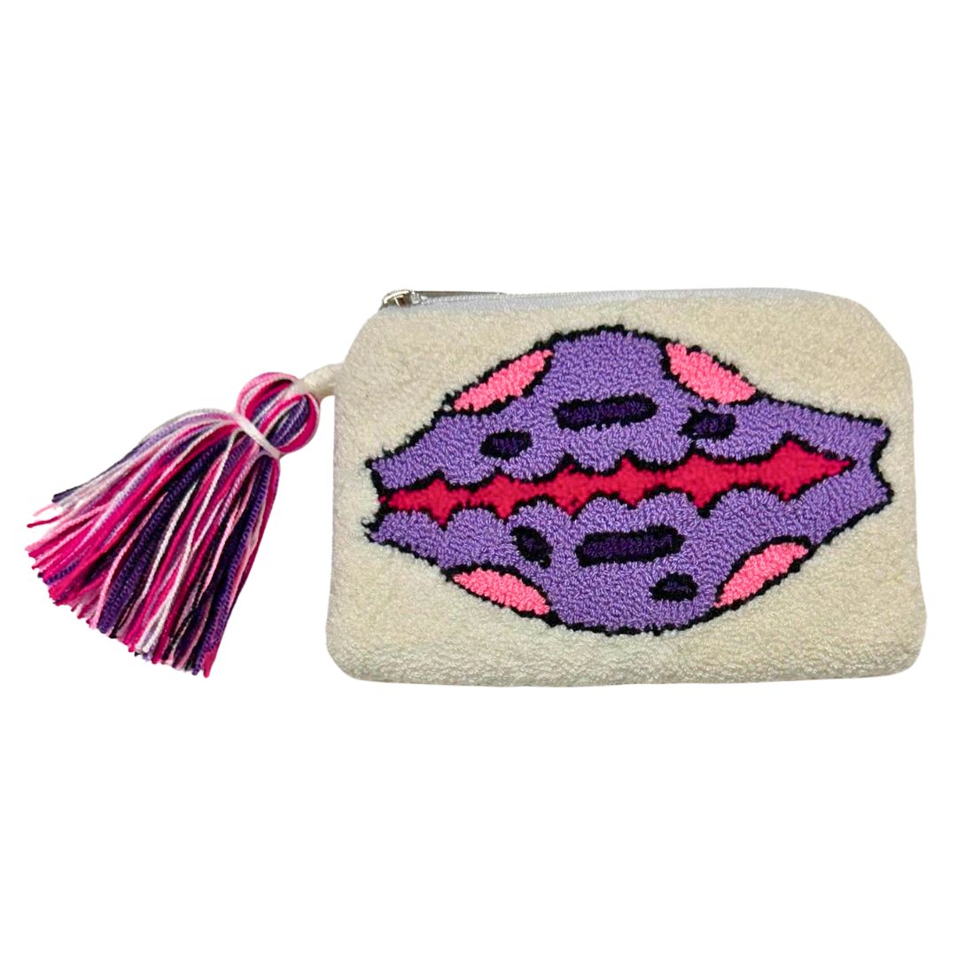 Purple Seashell Mini Eye Coin Purse