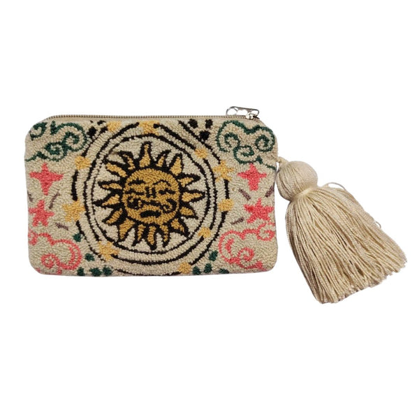 Beige Eye Coin Purse