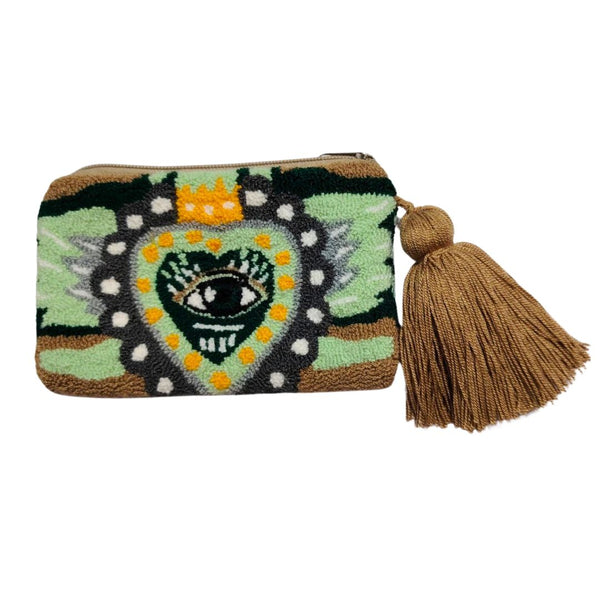 Brown Mini Eye Coin Purse