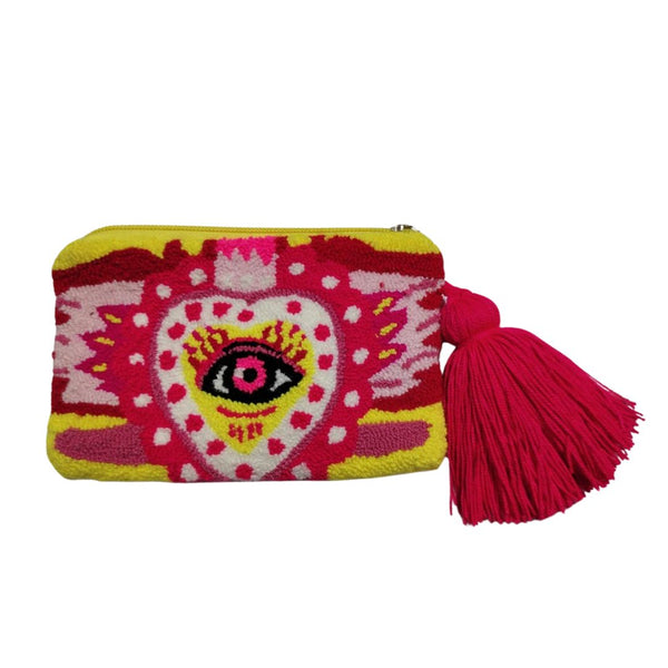 Yellow & Red Eye Coin Purse