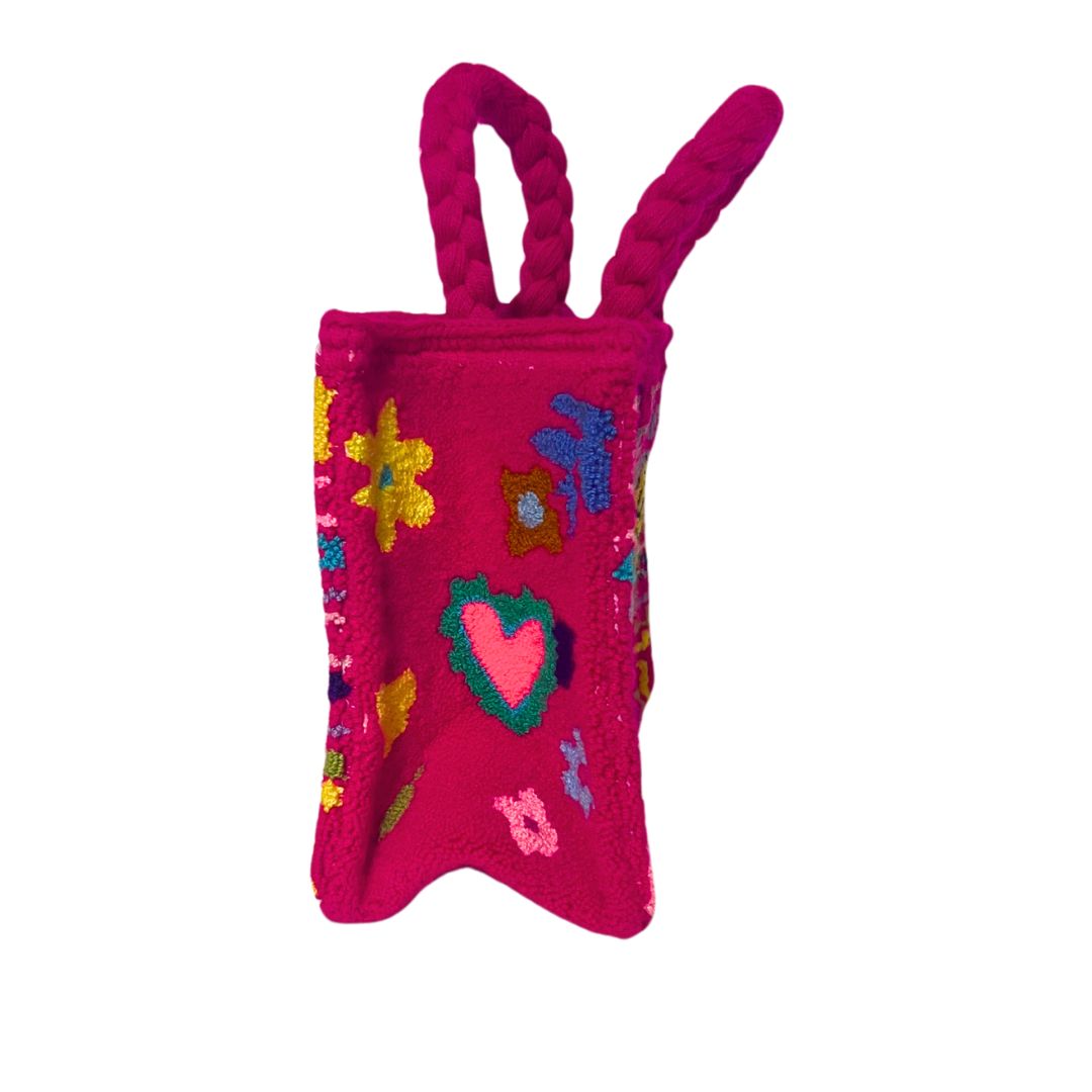 Le Pom Pom Pink Mini Tote Bag