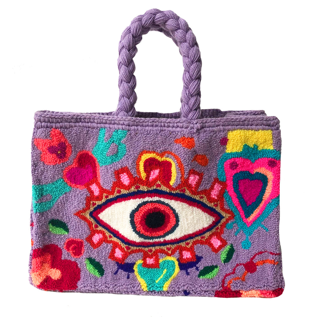 Lilac Eye Mini Tote Bag