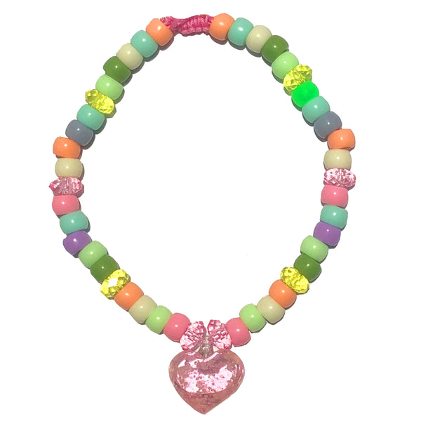 Pink Heart Choker