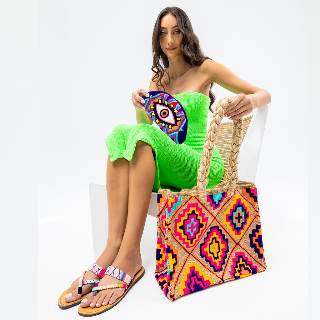 Large Beige Tote Bag