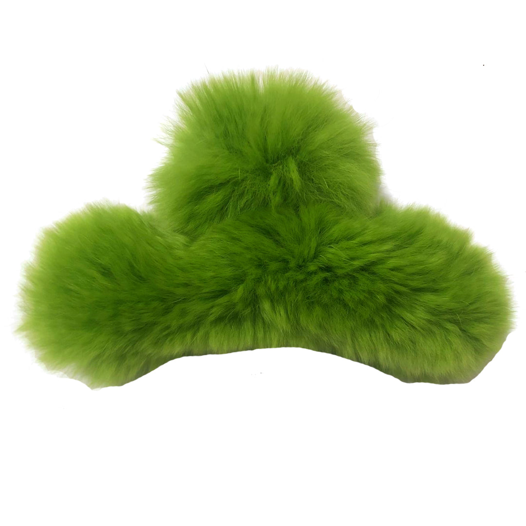 Olive Furry Clip